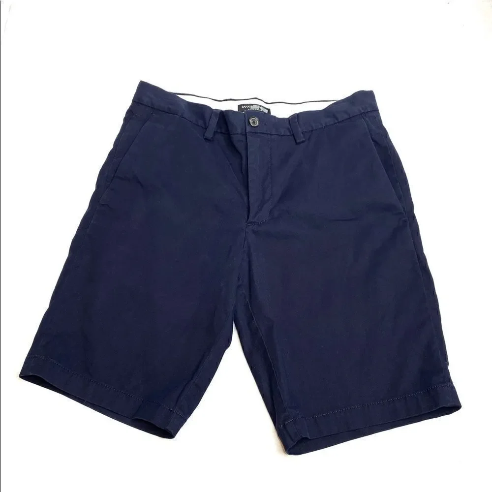 Banana Republic NWOT navy blue aiden shorts size 31 - Picture 2 of 13